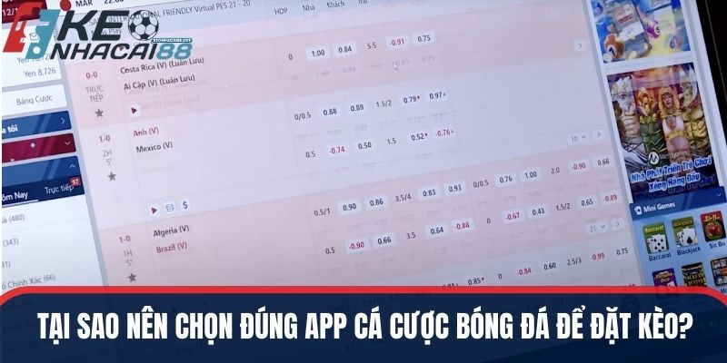 Tại sao nên chọn đúng app cá cược bóng đá để đặt kèo?